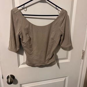 Lululemon ribbed micro modal 1/2 sleeve tee